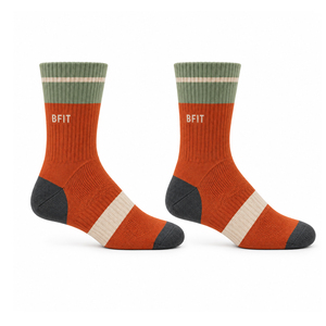 Bfit Thick Ankle Unisex <b>Socks</b> Polyester/Cotton Anti-Slip Breathable Running <b>Socks</b> for Adults Winter Wear - Product Image 1
