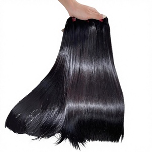 Peluca de encaje HD completa sin pegamento, lisa y brillante, de un solo donante, de primera calidad, extensiones de cabello humano de proveedor vietnamita de fábrica. - Product Image 1