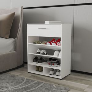 Scarpiera Moderna Onawa con Cassetto FM FURNITURE Bianca - Product Image 1