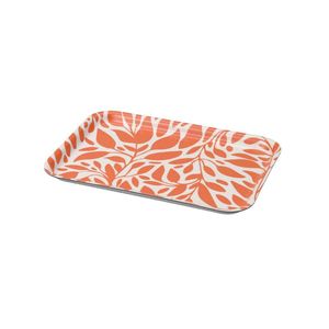 Bandeja de Servir Rectangular de Metal Esmaltado con Estampado Floral, Bandeja Decorativa Vintage para Mesa de Café, Vajilla de Lujo al por Mayor - Product Image 3