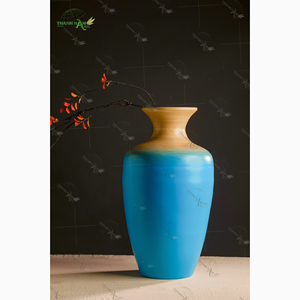 Vase en bambou en bois fait main vietnamien écologique et élégant - Product Image 3