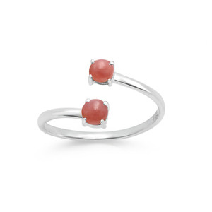 New Solid 925 Sterling <b>Silver</b> Natural Pink <b>Opal</b> Cabochon Round Shape Gemstone Handmade Wedding Fine <b>Ring</b> Jewelry For Women Wears - Product Image 2