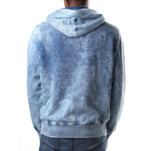 Sweat à capuche de haute qualité 500 g/m² délavé à l'acide pour homme, logo personnalisé, 100 % coton, poids lourd, fermeture éclair, design délavé au soleil pour l'hiver - Product Image 5
