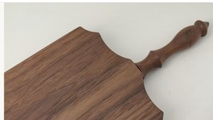 Tabla de Cortar de Madera de Nogal Marrón en Oferta, Ecológica y Duradera, Rectangular con Asa para Servir Charcutería y Frutas - Product Image 6