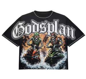 Camiseta Personalizada de Manga Corta, Tejido de Algodón 100% Grueso, Ecológica, Transpirable, de Secado Rápido, Corte Regular, con Estampado DTG - Product Image 1