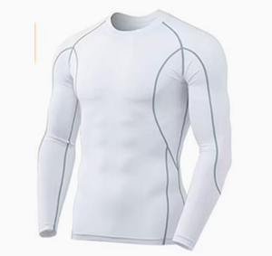 T-shirt de sport imprimé à manches longues pour homme, compression, séchage rapide, respirant, sous-vêtement technique - Product Image 6