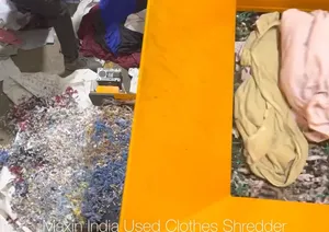 Déchiqueteuse de déchets textiles de haute qualité à double arbre, capacité 2500 kg/h, semi-automatique - Product Image 5