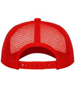 Gorra de Béisbol Trucker Roja y Blanca Personalizada, con Malla Transpirable en la Parte Trasera, Ajustable con Cierre a Presión, Lisa, con Logotipo Personalizado, para Verano y Actividades al Aire Libre - Product Image 4