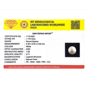 Loose Freshwater Pearl 5.85 Carat White Gemstone for Fine Jewelry - Product Image 3