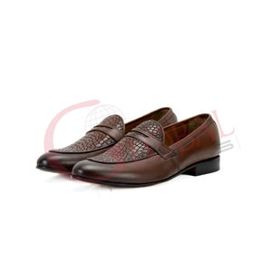 Handmade Pointed Toe <b>Brown</b> Color New Style Leather Loafers <b>Men</b> <b>Casual</b> <b>Shoes</b> <b>Men's</b> Wear - Product Image 1