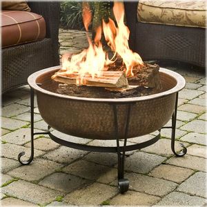 Brasero en cuivre haut de gamme pour extérieur, bol chauffant de jardin, centre de divertissement en métal fait main pour terrasse, décoration élégante pour réunions à domicile - Product Image 6