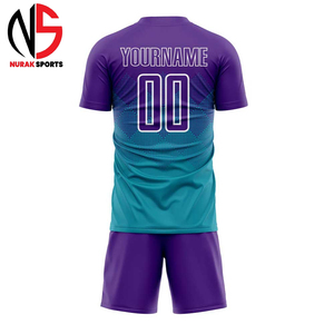 ชุดฟุตบอลแขนสั้นสีพื้นแบบกำหนดเอง บริการ OEM สำหรับทุกเพศทุกวัย ยี่ห้อ NURAK มีทุกขนาด บริการ OEM/ODM ออกแบบได้ - Product Image 3