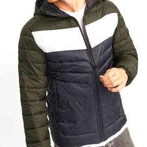 Fully Customized Men's Waterproof <b>Canvas</b> Puffer <b>Jackets</b> Polyester Wadding Filled Winter DDP Shipping - Product Image 3