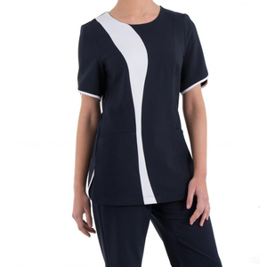 Nouvelle Tunique de Salon de Beauté Personnalisée, Uniforme Élastique pour Manucure et Spa, Blouse de Travail Femme Grande Taille - Product Image 3