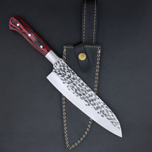 Ensemble de couteaux de chef professionnels en acier Damas faits à la main, manche en bois, pour chefs, cuisiniers, couteau de cuisine - Product Image 2