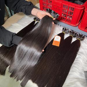 Listo para enviar Paquetes de cabello humano Hueso recto Color negro natural 12A Grado 100% Proveedor de cabello vietnamita crudo Virgen sin procesar - Product Image 3