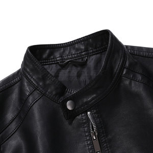 Professional Manufactured Breathable Comfortable Men <b>Leather</b> <b>Jacket</b> Casual Wear Fashion Outdoor <b>Winter</b> Zipper OEM Service - Product Image 4