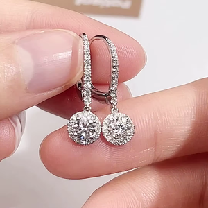 Classic 1 Carat Lab Grown Brilliant Cut Laser Drilled <b>Diamond</b> <b>Earrings</b> 14K Solid Gold IGI Certified Women's Wedding Jewelry - Product Image 5