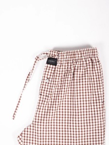 Pijamas de Verano para Hombre 2026, al por Mayor, Premium, Color Beige a Cuadros, 100% Algodón, Casuales, Ligeros y Cómodos - Product Image 3