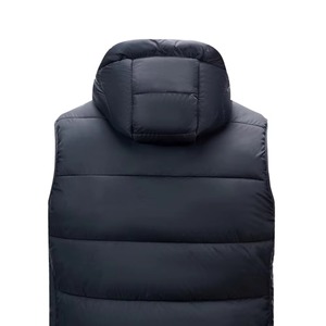 Wholesale Custom Sleeveless <b>Lightweight</b> Padded Puffer <b>Jacket</b> Standard Winter High Street Stand Collar for <b>Men</b> - Product Image 5