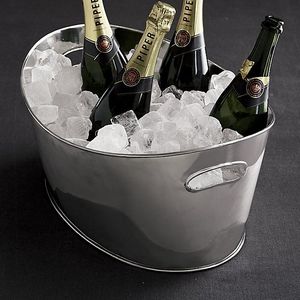 Cubo elegante para servir, enfriador de champán, accesorio de lujo para el hogar, decoración de cocina, cubeta metálica para bebidas - Product Image 4