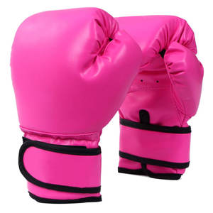 Guantes de Boxeo Rosa Intenso para Niña, con Logotipo Personalizado, para Entrenamiento, Sparring, Fitness, Cardio, Kickboxing, MMA, y para el Saco de Boxeo - Product Image 1