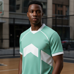 Sublimated <b>Soccer</b> Uniform Set Custom Logo Team Football Jersey Quick Dry Breathable Polyester Men Match Training Gear - Product Image 5