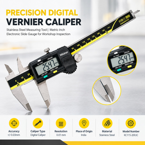 Calibrador Digital de Profundidad de Longitud Extendida |   Herramienta de Medición de Acero Inoxidable de Alta Precisión, Resolución de 0.01 mm, Precisión de +/-0.03 mm - Product Image 5