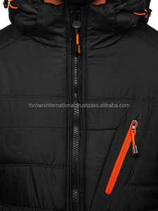 Chaqueta Bomber Bordada con Logotipo Personalizado para Hombre, Chaqueta de Primavera Impermeable, Cortavientos, Transpirable, con Capucha, Relleno de Fibra de Poliéster en el Interior - Product Image 5