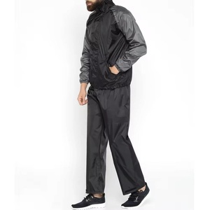 Windbreaker Tracksuits Fitness Wear Men's Solid Color Windbreaker Tracksuit With Pockets Lightweight Fabric Premium Tracksuit - Product Image 4