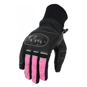 WARPRO INDUSTRY Full Finger PU Racing <b>Gloves</b> Hook Loop Closure Non Slip Adjustable Wrist Strap <b>Touchscreen</b> for MOTOCROSS Outdoor - Product Image 3