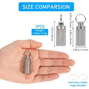 Contenitore Portapillole Impermeabile in Titanio, Portatile per Viaggi e Campeggio, Ideale per Uso Promozionale - Product Image 3