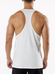 Camiseta sin mangas de algodón personalizada con logo 2026 para hombre, informal, transpirable, de punto, para entrenamiento de verano, fitness, estilo stringer acanalado - Product Image 4