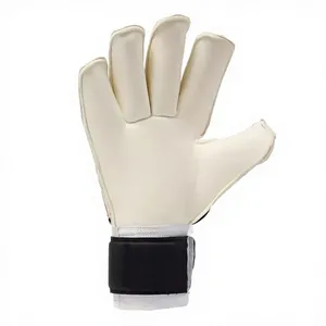 Gants de gardien de but en cuir unisexe, à doigts entiers, paume antidérapante, sangle de poignet réglable, fermeture à boucle - Product Image 5