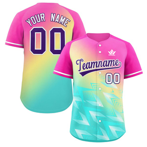 Camiseta de Béisbol Personalizada SPARKWELL con Degradado, Unisex, Manga Corta, Sublimada, Transpirable, de Poliéster, Nombre del Equipo 00 - Product Image 4