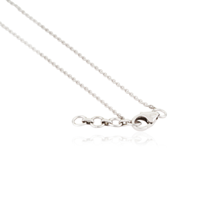 Collar con colgante Toi et Moi de oro blanco de 14 quilates con zafiro azul, elegante, nuevo, de alta calidad, al mejor precio, para mujeres y niñas, regalo para ella, joyería. - Product Image 6