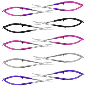 Cortacutículas tipo cola de golondrina estilo ruso, de acero inoxidable, multifuncional, para manicura, tijeras para uñas y cejas, delgadas - Product Image 6