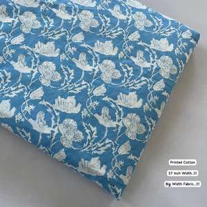 Tissu en coton pur de luxe, tissé à la main, naturel, doux, respirant, idéal pour les robes, les kurtis et les vêtements de tous les jours - Product Image 2