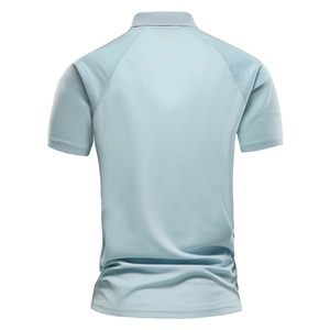 Polo personnalisé pour homme en coton, coupe ajustée, respirant, séchage rapide, manches courtes, vente en gros, polos pour homme grandes tailles - Product Image 2