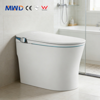 MWD OEM&ODM CUPC Watermark CE Lampe d'ambiance dynamique Toilettes intelligentes avec réservoir d'eau intégré Toilette électrique intelligente pour salle de bain