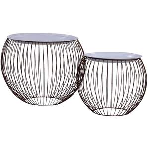 2-Piece <b>Gold</b> <b>Console</b> <b>Table</b> Set Elegant Coffee <b>Table</b> Ensemble - Product Image 2