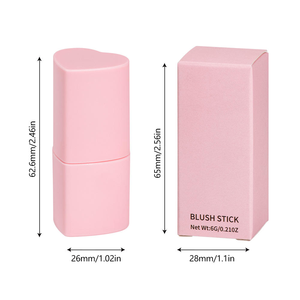 Barra de Rubor Mineral Mate en Forma de Corazón en 8 Colores, Resistente al Agua, con Alta Pigmentación, Acabado Natural, Larga Duración y Personalizable - Product Image 6