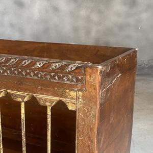 La mejor colección de baúles de madera tallados a mano para decoración del hogar, arte antiguo del Himalaya. - Product Image 3