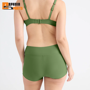 Shorts de Baño para Mujer al por Mayor, de Secado Rápido, Transpirables, para Playa, de Color Sólido, Shorts de Baño Lisos - Product Image 4