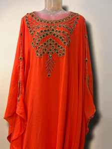 ชุดเดรสคาฟตันแบบเรียบง่ายประดับลูกปัด แขนยาว ยาวถึงพื้น ราคาถูก สำหรับงานปาร์ตี้ งานเทศกาลรอมฎอน ขายส่งจากดูไบ อาบายะ อีด 2026 - Product Image 2