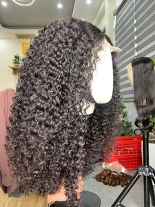 100% couleur naturelle vietnamien Remy Extension de cheveux humains crépus européen bouclés perruques franges unique qualité Remy cheveux - Product Image 2