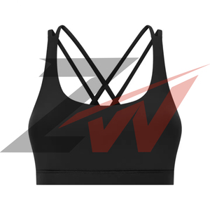 Sujetador Deportivo Acolchado con Espalda Cruzada para Mujer, Directo de Fábrica, Absorbe la Humedad, para Fitness al Aire Libre y Yoga, Fabricante OEM - Product Image 4