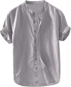 เสื้อเชิ้ตผู้ชายแขนยาวแบบถัก ผ้าเนื้อปานกลาง - Product Image 2