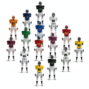 Pro Felt OEM Custom Sportswear Clothing Manufacturer American Football Uniform Jersey Pants Set Premium For Team Practice Kit - Product Image 1