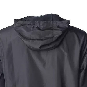 เสื้อแจ็คเก็ตกันลมมีฮู้ดสำหรับผู้ชาย สีดำ โพลีเอสเตอร์ ปิดด้วยซิป สวมใส่สบายๆ ในฤดูใบไม้ผลิ ทรงปกติ น้ำหนักเบา เสื้อคลุมด้านนอก - Product Image 5